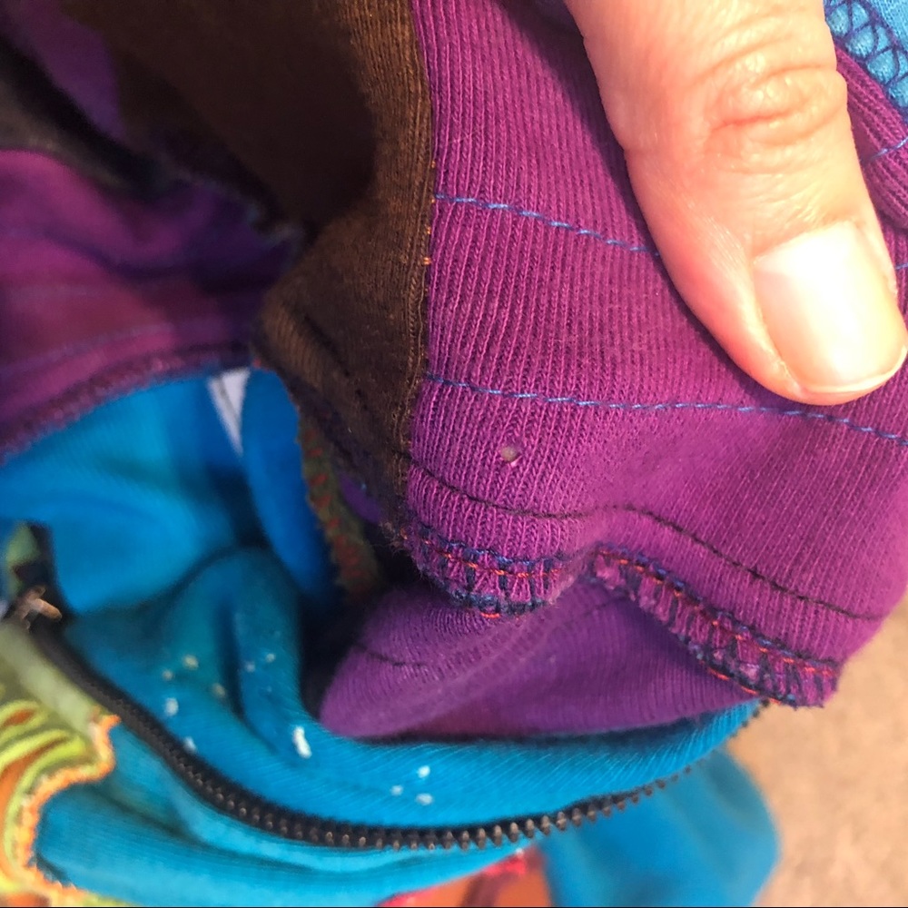 Crazy cottons patchwork zip up hoodie - image 9